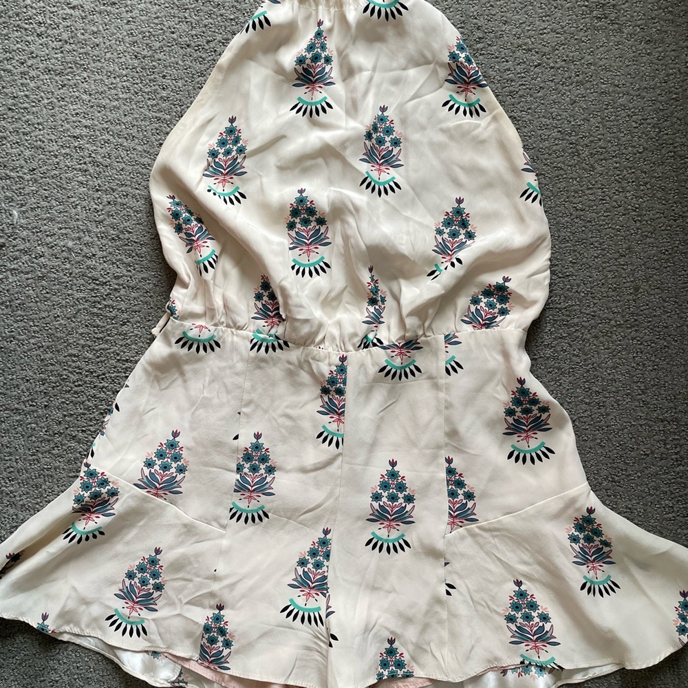 Stone Cold Fox Silk Playsuit - Picture 3 of 14